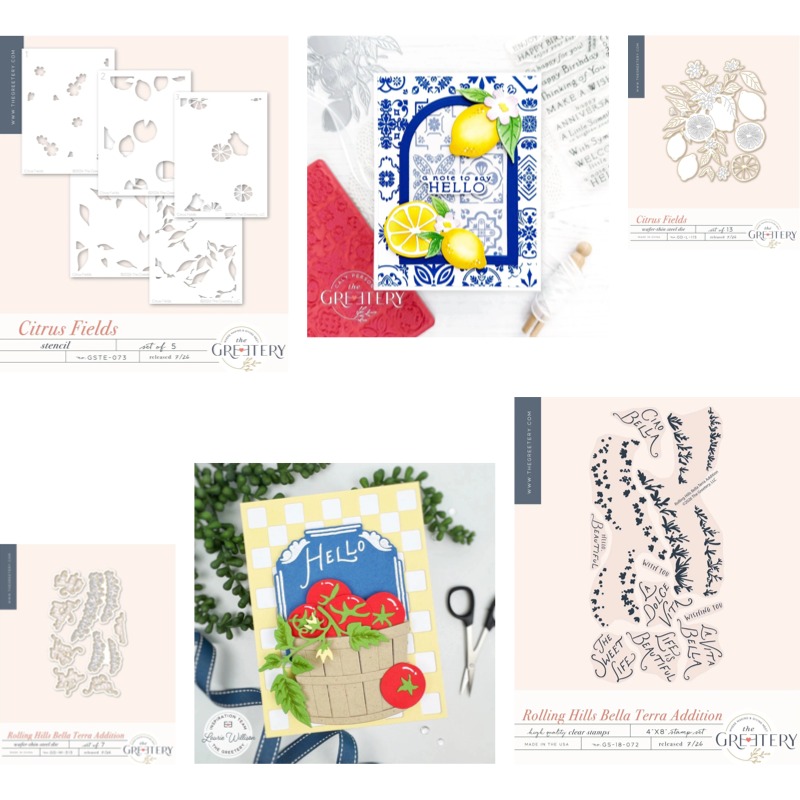 Clear Silicone Stamps For Card Making - Stemple silikonowe Citrus Fields Clear do