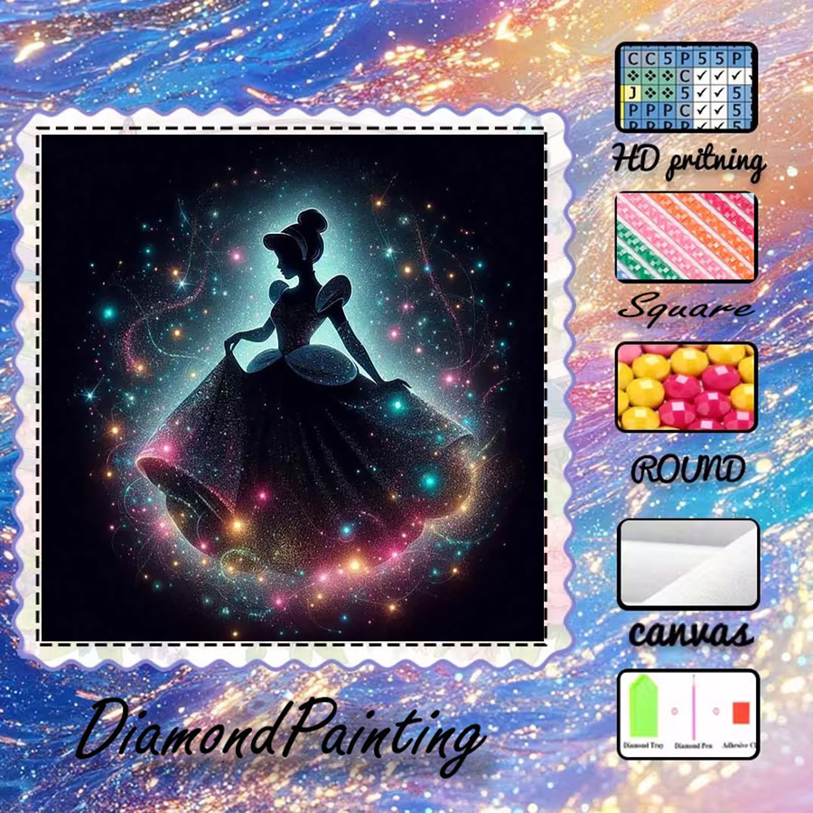 5D Diamond Painting Kit Full Drill - 1 sztuka - 5D-DIY - Tkanina