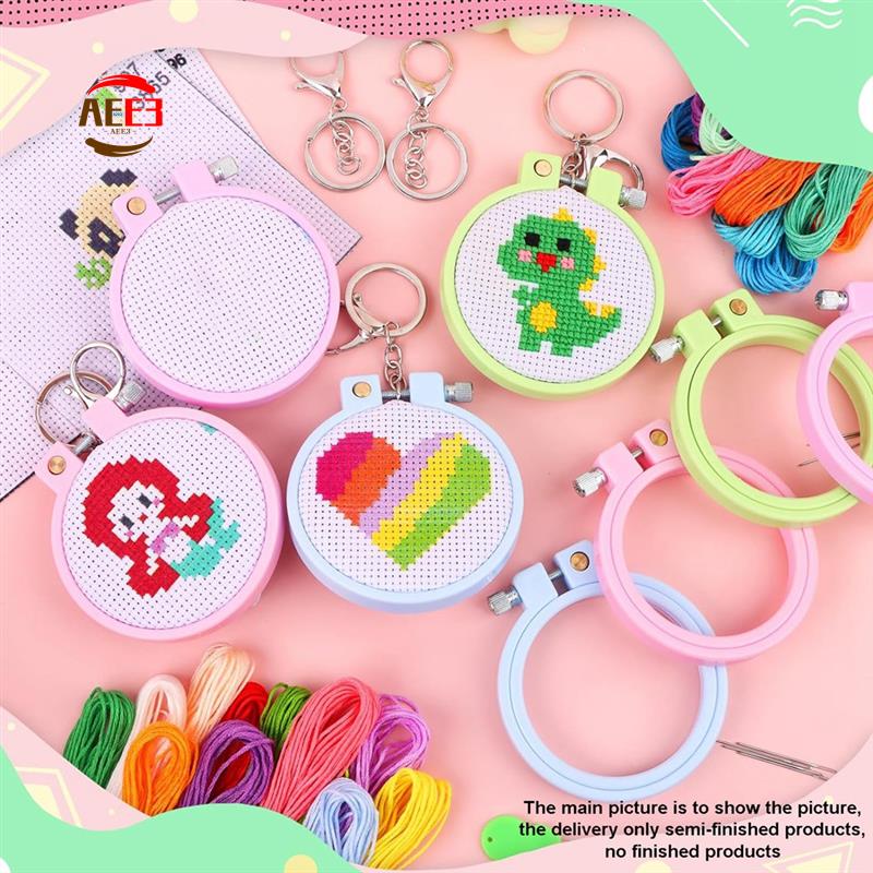 Cross Stitch Stamped Kits Beginners - AEE3-6Pcs Zestawy do haftu krzyżykowego dla