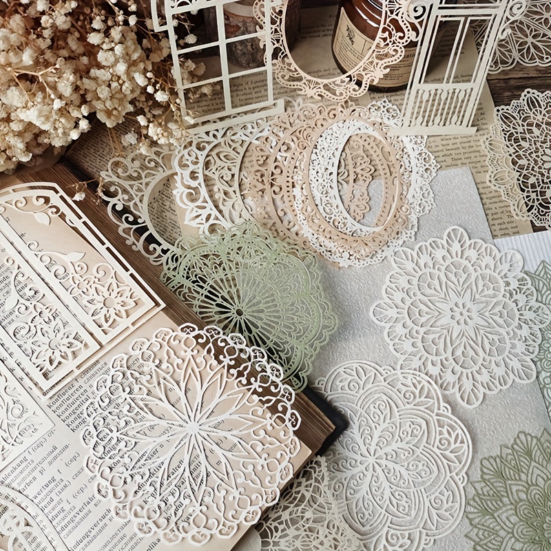 10 sztuk koronki w stylu vinta – Vintage Junk Journal Scrapbooking Paper recenzja i cena