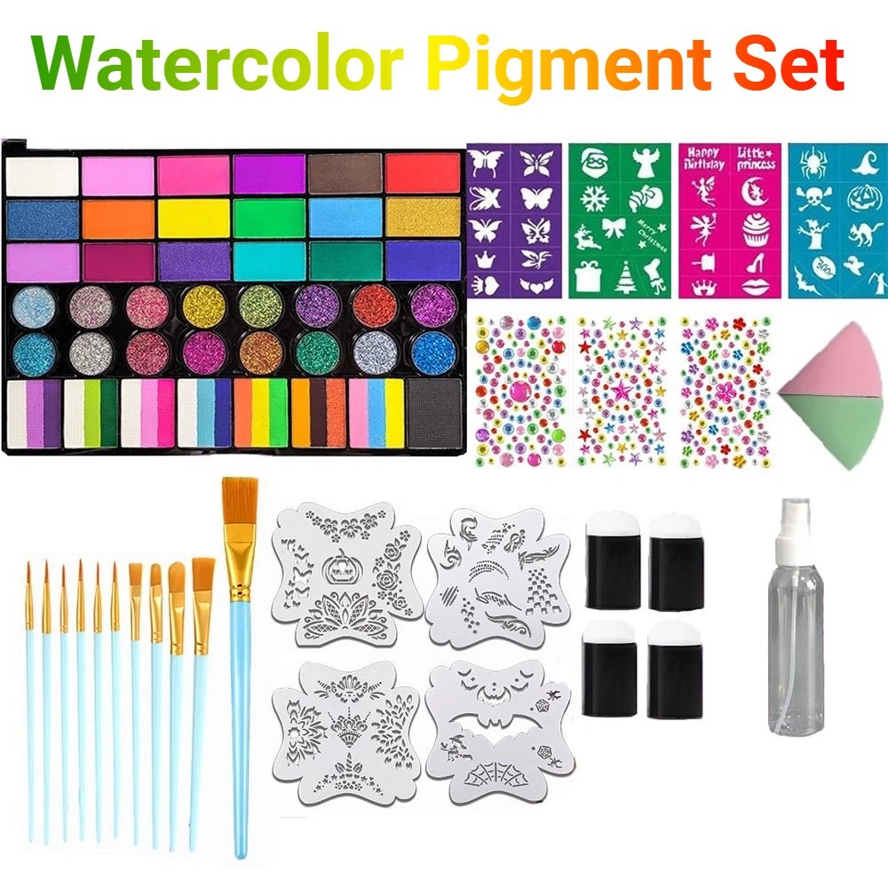 Zestaw 42 farb akwarelowych, ż – Watercolor Paint Set Solid Pigment recenzja i cena