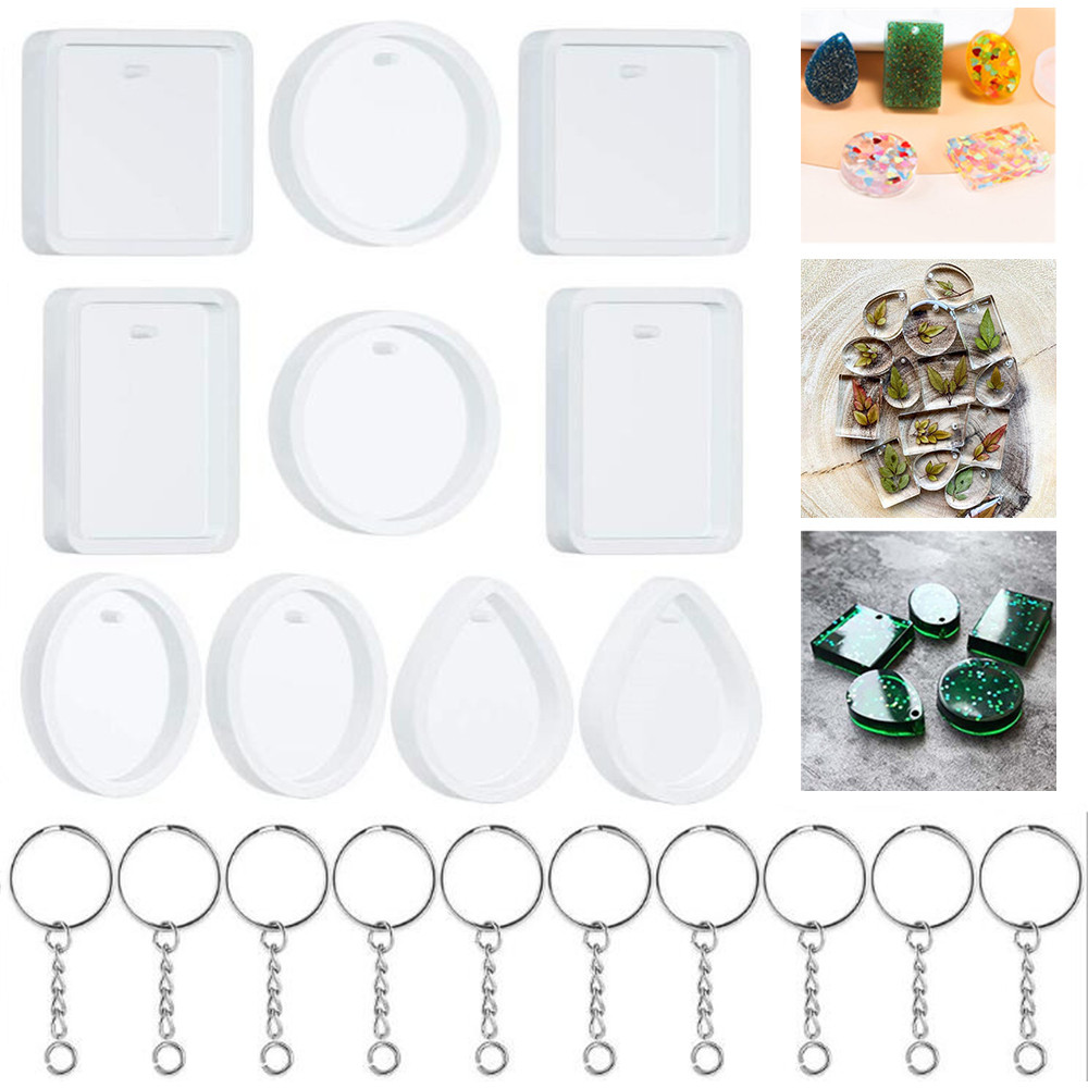 20 sztuk/zestaw DIY brelok wis – Silicone Epoxy Resin Molds Set recenzja i cena