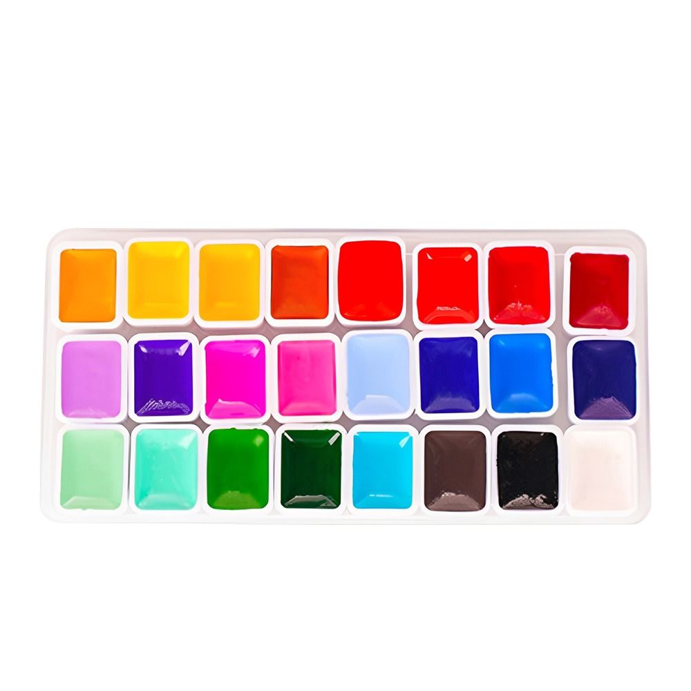 Zestaw farb akwarelowych 24 ko – Watercolor Paint Set Solid Pigment recenzja i cena