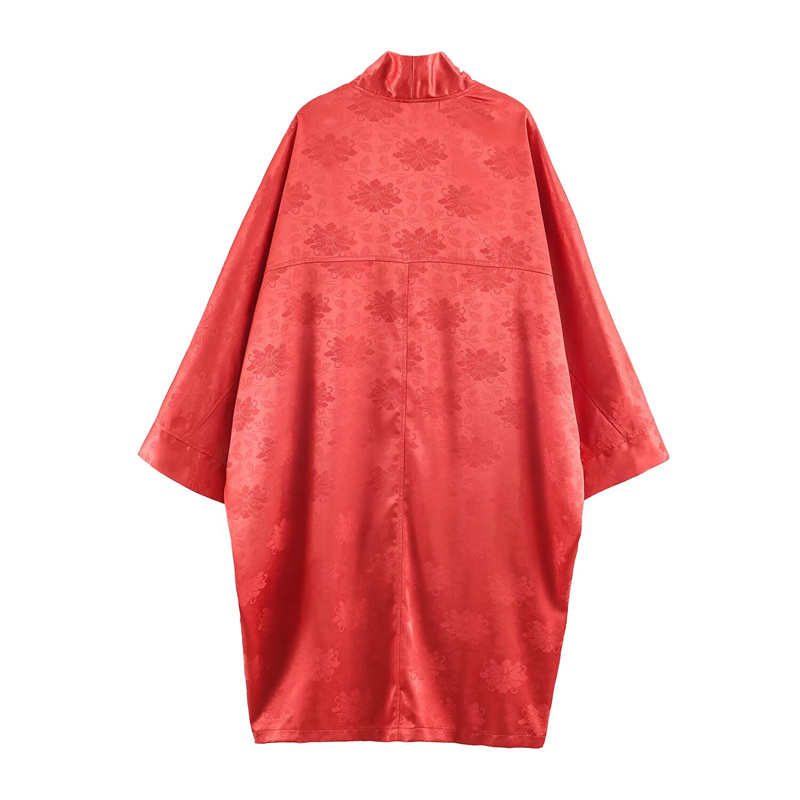 Damskie kimono z czerwonego sa – Embroidery recenzja i cena