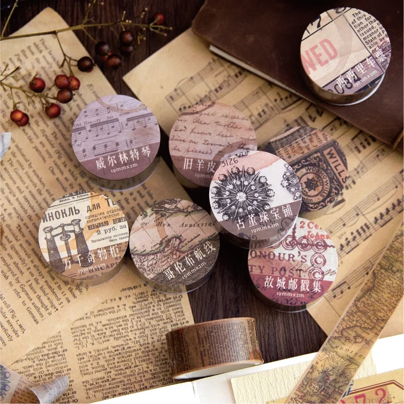 18.5mm * 2m Vintage taśmy papi – Vintage Junk Journal Scrapbooking Paper recenzja i cena