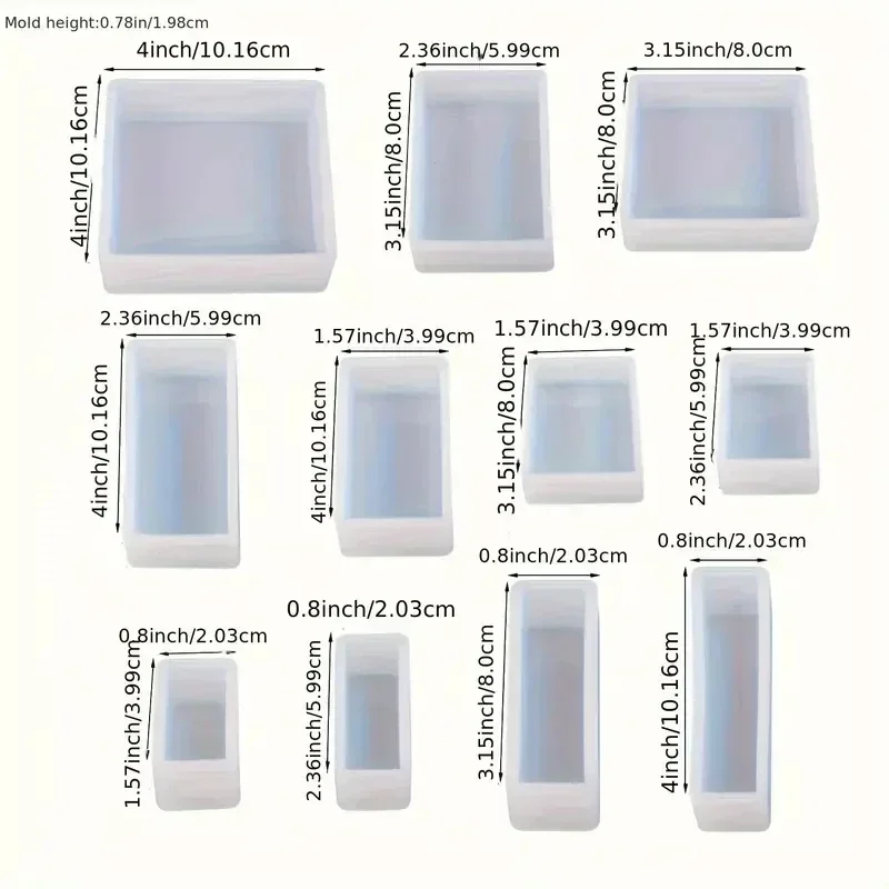 11 sztuk/zestaw Formy silikono – Silicone Epoxy Resin Molds Set recenzja i cena