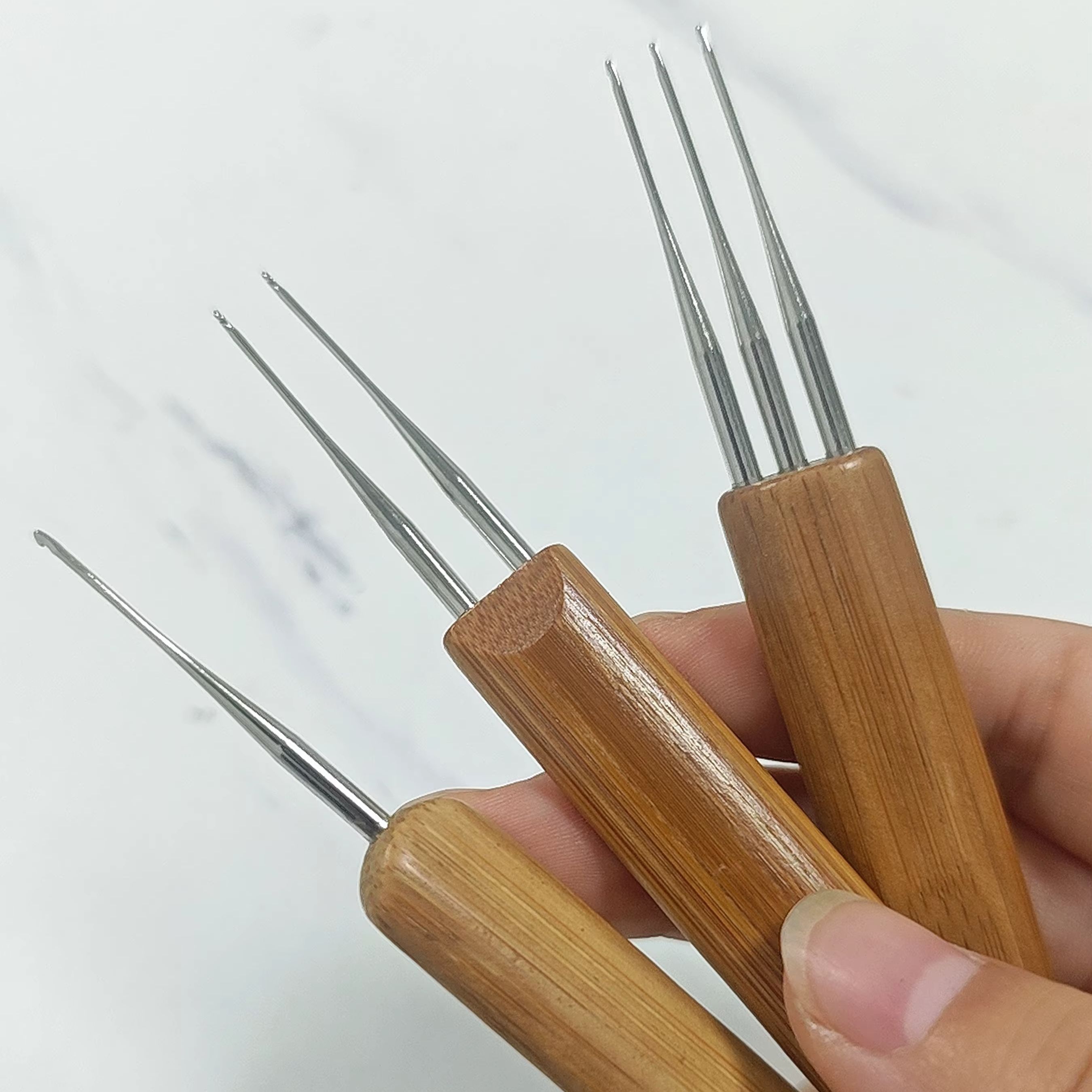 Ergonomiczne szydełka z bambus – Wooden Crochet Hooks Ergonomic Handle recenzja i cena