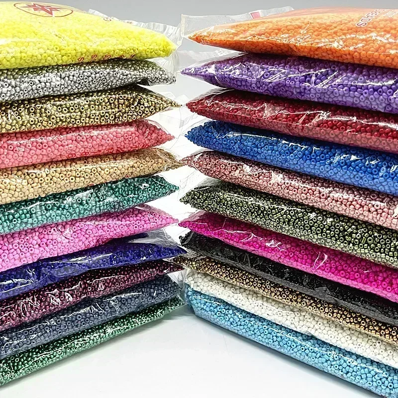 10g Kolorowe szklane koraliki  – Glass Seed Beads 2Mm Jewelry Making recenzja i cena