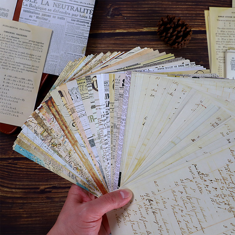 30 Szt Stara Mapa Kwiat Litery – Vintage Junk Journal Scrapbooking Paper recenzja i cena