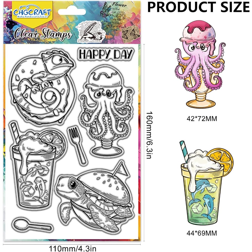 Przezroczyste stempelki z moty – Clear Silicone Stamps For Card Making recenzja i cena