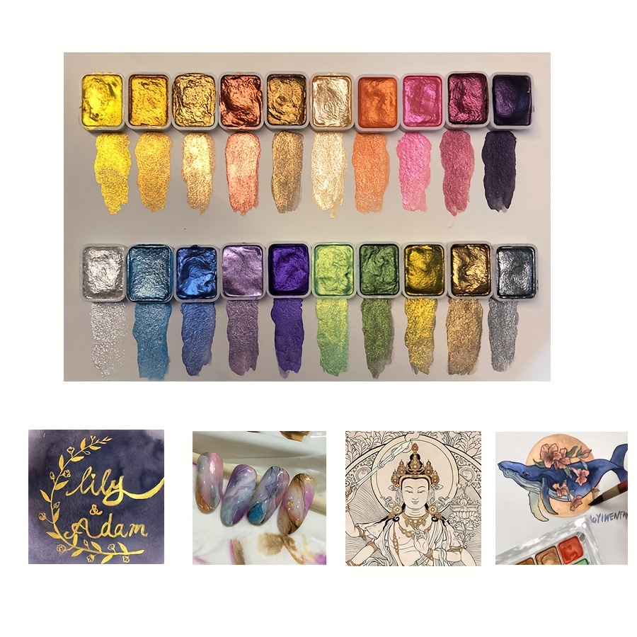 Przenośny Pigment do Paznokci  – Watercolor Paint Set Solid Pigment recenzja i cena