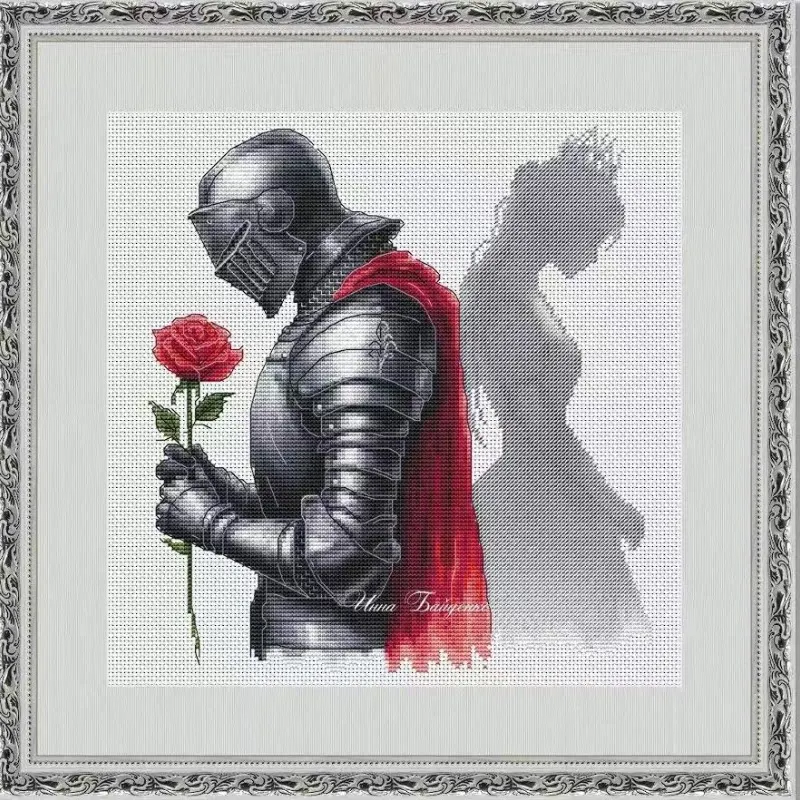 [[CC4971 - Zakochany Rycerz] Z – Cross Stitch Stamped Kits Beginners recenzja i cena