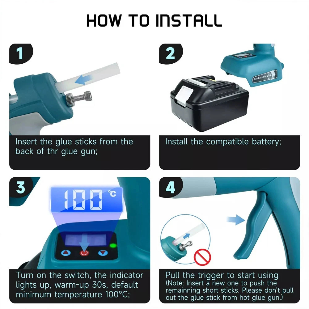 Najnowszy bezprzewodowy pistol – Hot Melt Glue Gun Cordless recenzja i cena