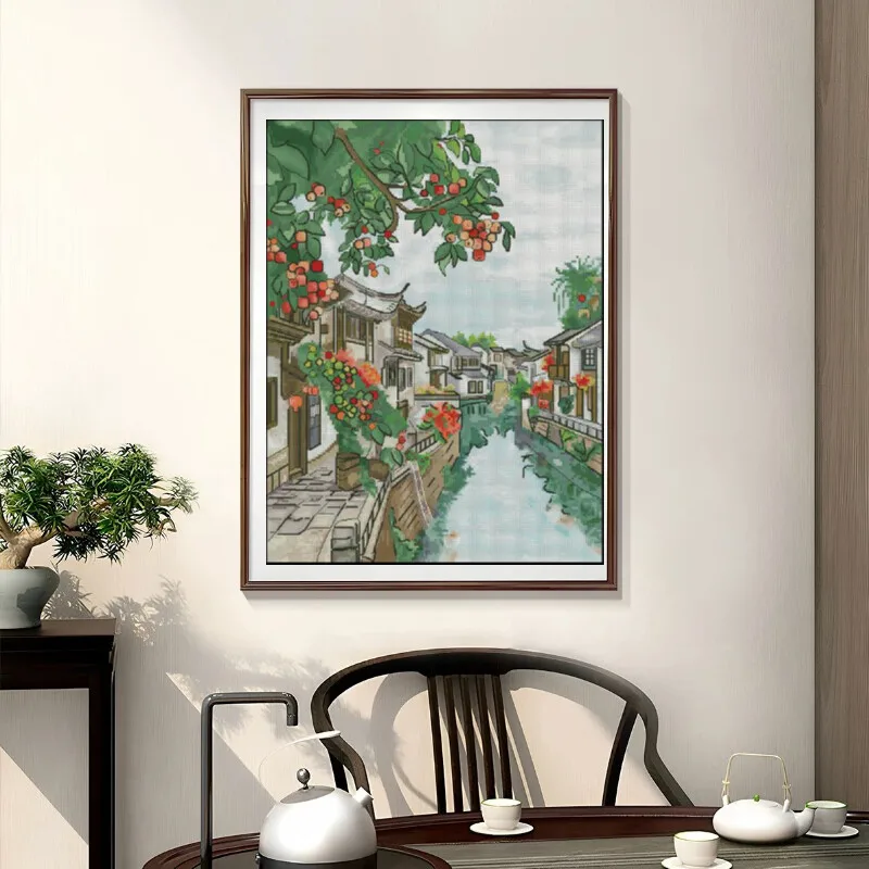 [[CC904-Water Town Jiangnan] Z – Cross Stitch Stamped Kits Beginners recenzja i cena
