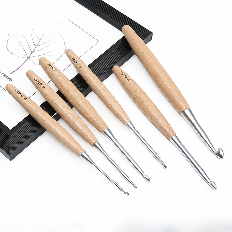 1/11 szt. Drewniane szydełka z – Wooden Crochet Hooks Ergonomic Handle recenzja i cena